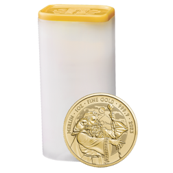 2023 UK Merlin Myths and Legends 1oz Gold Coin - Full Tube of 10 Coins
