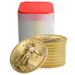 2024 USA Eagle 1oz Gold Coin - Full Tube of 10 Coins