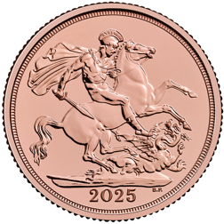 2025 UK 'Last of the Rose Gold' Full Sovereign Gold Coin - Mini Box of 100 Coins