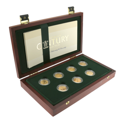 Pre-Owned UK Sovereign Century 7 Gold Coin Collection