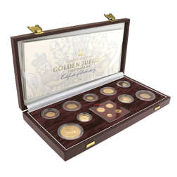 Pre-Owned 2002 UK Golden Jubilee Gold Proof Currency Set