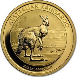 Pre-Owned 2013 Australian Kangaroo 1oz Gold Coin