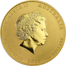 Sell Pre-Owned 2010 Australian Lunar Tiger 1oz Gold Coin