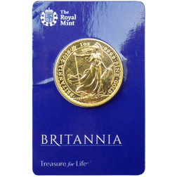 Pre-Owned 2016 UK Britannia Carded 1oz Gold Coin