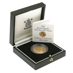 Pre-Owned 1995 UK Dove Double Proof Sovereign Gold Coin