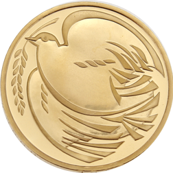 Pre-Owned 1995 UK Dove Double Proof Sovereign Gold Coin