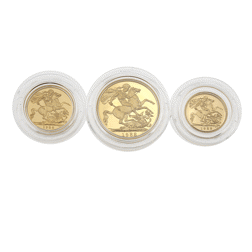 Pre-Owned 1988 UK Sovereign Proof Gold 3-Coin Set