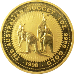 Pre-Owned 1998 Australian Nugget 1oz Gold Coin