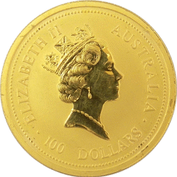 Pre-Owned 1998 Australian Nugget 1oz Gold Coin