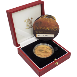 Pre-Owned 2003 New Zealand Lord Of The Rings Proof Gold $10 Coin