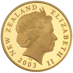 Pre-Owned 2003 New Zealand Lord Of The Rings Proof Gold $10 Coin
