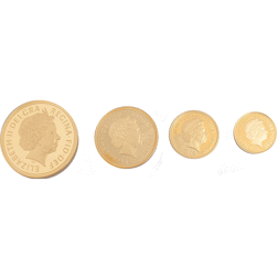 Pre-Owned 2008 UK Sovereign Proof Gold 4-Coin Set