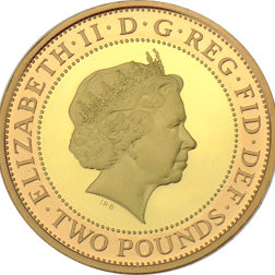 Pre-Owned 2008 UK Olympic Games Handover Ceremony £2 Proof Gold Coin