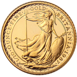 Pre-Owned 1987 UK Britannia 1/10oz Gold Coin