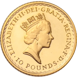 Pre-Owned 1987 UK Britannia 1/10oz Gold Coin