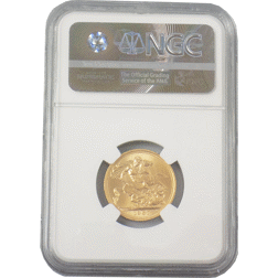 Pre-Owned 1967 UK Full Sovereign Gold Coin NGC Graded MS 64 - 2721975-012