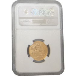 Pre-Owned 1962 UK Full Sovereign Gold Coin NGC Graded MS 63 - 2721975-004