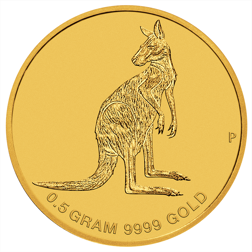 Pre-Owned Australian Mini 'Roo' 0.5g Gold Coin - Mixed Dates