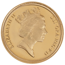 Pre-Owned 1994 UK Half Sovereign Proof Design Gold Coin