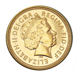 Pre-Owned 2000 UK Half Sovereign Proof Design Gold Coin