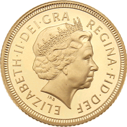 Pre-Owned 2000 UK Half Sovereign Proof Design Gold Coin