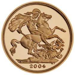 Pre-Owned 2004 UK Full Sovereign Proof Design Gold Coin