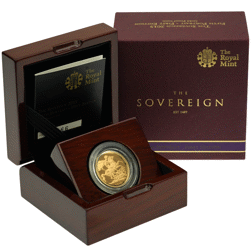 Pre-Owned 2015 UK Fifth Portrait First Edition Full Sovereign Proof Gold Coin