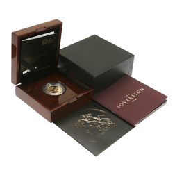 Pre-Owned 2014 UK Prince George's First Birthday Double Sovereign Brilliant Uncirculated Gold Coin