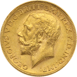 Pre-Owned 1917 Melbourne Mint George V Full Sovereign Gold Coin