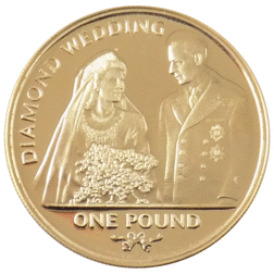 Pre-Owned 2007 Gibraltar Diamond Wedding Sovereign Gold Proof Coin