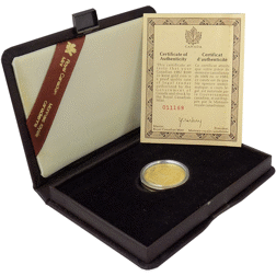 Pre-Owned 1982 Canadian Constitution $100 Gold Proof Coin