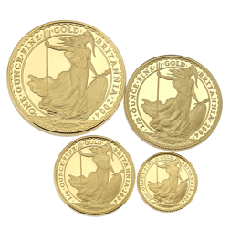 Pre-Owned 2004 Britannia Proof Gold Four-Coin Collection