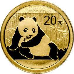 Pre-Owned Chinese Panda 1/20oz Gold Coin - Mixed Dates