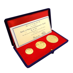 Pre-Owned 1965 Battle of Britain 3 Gold Medal Set