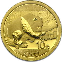 Pre-Owned 2016 Chinese Panda 1g Gold Coin
