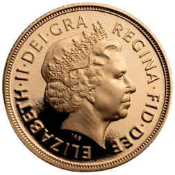 Pre-Owned 2007 UK Double Sovereign Proof Design Gold Coin