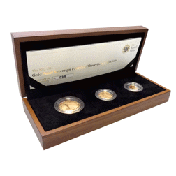 Pre-Owned 2012 UK Premium Sovereign Proof Gold 3-Coin Collection