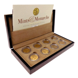 Pre-Owned The Royal Mint Mintmark Full Sovereign Gold 8-Coin Set