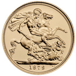 Pre-Owned 1979 UK Elizabeth ll Full Sovereign Proof Gold Coin