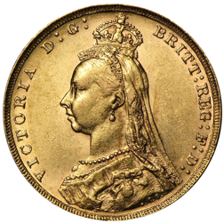 Pre-Owned Victoria Jubilee Head Full Sovereign Gold Coin - Mixed Dates