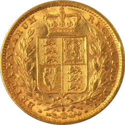 Pre-Owned 1881 Sydney Mint Victorian 'Shield' Full Sovereign Gold Coin