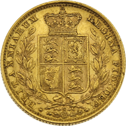 Pre-Owned 1883 Sydney Mint Victorian 'Shield' Full Sovereign Gold Coin