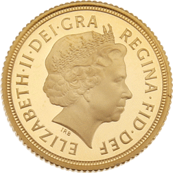 Pre-Owned 2013 UK Proof Half Sovereign Gold Coin