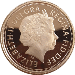 Pre-Owned 2013 UK Proof Half Sovereign Gold Coin