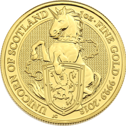Pre-Owned 2018 UK Queen's Beasts The Unicorn 1oz Gold Coin