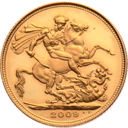 Pre-Owned 2009 UK Full Sovereign Proof Design Gold Coin