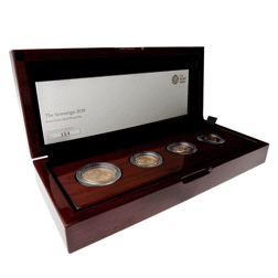 Pre-Owned 2018 UK Proof Sovereign Gold 4 Coin Collection