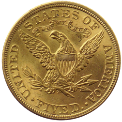 Pre-Owned 1905 USA Liberty Head Half Eagle Gold Coin