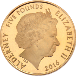 Pre-Owned 2016 UK 50th Anniversary 1966 World Cup Proof £5 Gold Coin