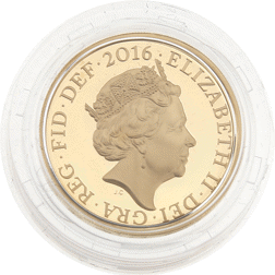 Pre-Owned 2016 UK The Last Round £1 Proof Gold Coin